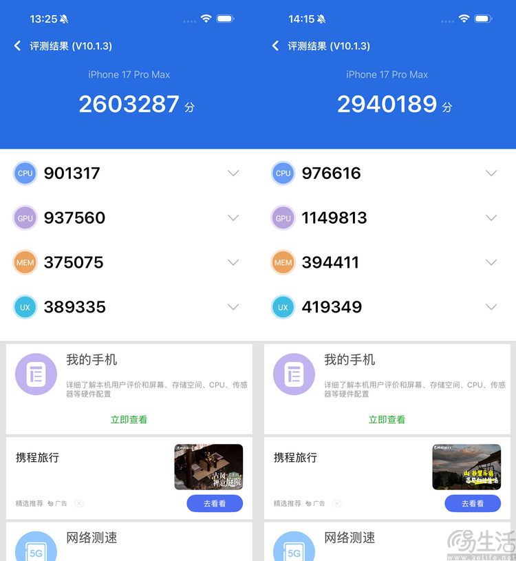 iPhone 17系列性能测试：代次相同，表现大不同
