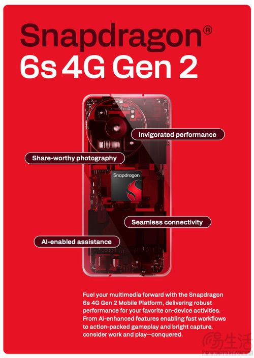 高通骁龙6s 4G Gen2发布,性能迎来大幅升级 高通骁龙6s 4G Gen2发布,性能迎来大幅升级