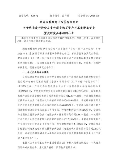 盘点国内半导体行业中那些在2025年被终止的并购 盘点国内半导体行业中那些在2025年被终止的并购