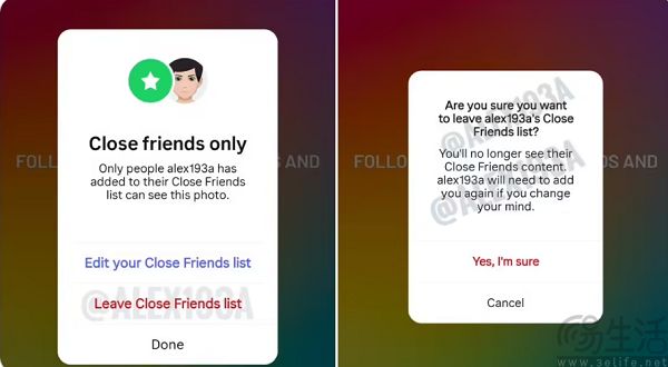 Instagram或推新功能，支持用户退出他人密友名单