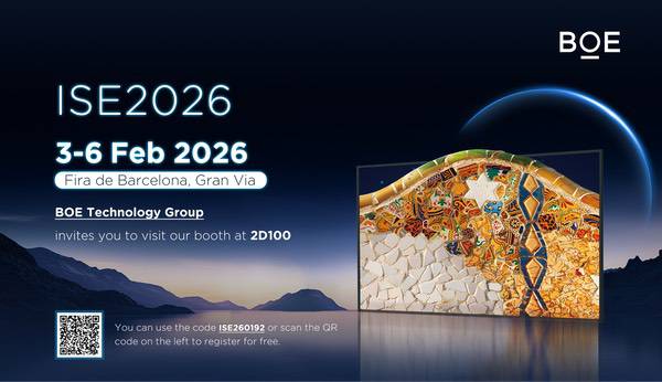 BOE商显解决方案闪耀ISE2026  屏之物联谱写全球化出海新篇
