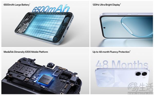 OPPO K14x海外市场亮相，延续入门级定位