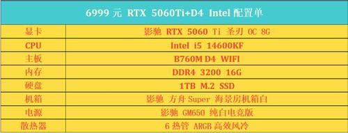 只用5K-7K，四套影驰RTX 50系D4整机圆你电竞梦！