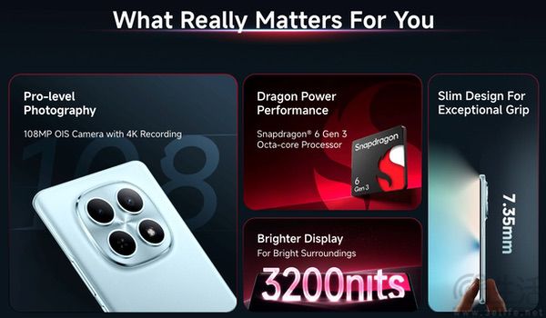 REDMI Note 15 5G特别版海外官宣，配置小改