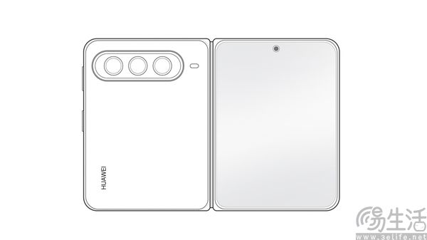 华为Pura X Max曝光，或为首款横向阔折叠