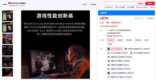 五一假期迫在眉睫！AMD锐龙7 9800X3D为假期爽玩保驾护航