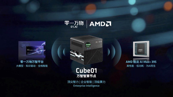 零一万物与AMD联合发布Cube01