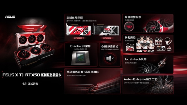 冠军基因赋能!ASUS x T1 RTX50系列联名款显卡发布 冠军基因赋能!ASUS x T1 RTX50系列联名款显卡发布
