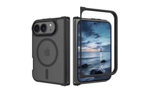 首款折叠屏iPhone保护壳现身，或为阔折叠形态