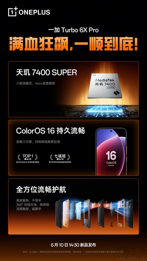 一加Turbo 6X系列即将发布,Pro版大量配置公布 一加Turbo 6X系列即将发布,Pro版大量配置公布