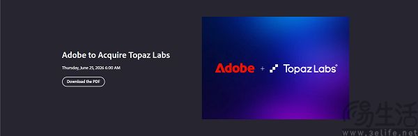 Adobe宣布收购Topaz Labs增强AI图像与视频能力