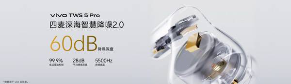vivo TWS 5 Pro登场，以真Hi-Fi与深海降噪静享好声音