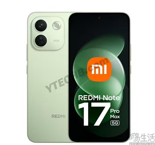 REDMI Note 17 Pro Max曝光，配置进一步升级