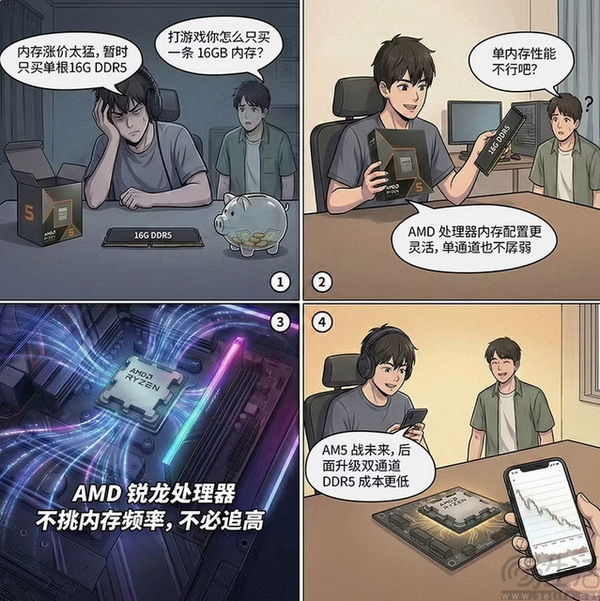 高性价比装机优选 锐龙5 9600X+单通道DDR5整机 高性价比装机优选 锐龙5 9600X+单通道DDR5整机