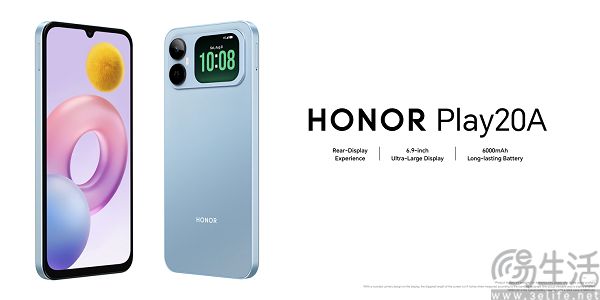 荣耀Play20A海外发布,搭载联发科Helio G81主控 荣耀Play20A海外发布,搭载联发科Helio G81主控