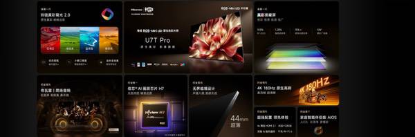 海信U7T Pro发布:首发玲珑真彩背光2.0 +真彩黑曜屏 海信U7T Pro发布:首发玲珑真彩背光2.0 +真彩黑曜屏