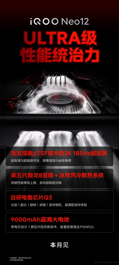 疑似iQOO中端新机曝光，将内置风扇
