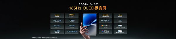 Ultra 级游戏体验,iQOO Pad Pro 8.8英寸今日上市 Ultra 级游戏体验,iQOO Pad Pro 8.8英寸今日上市